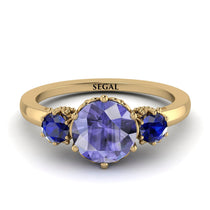 Classic 3 Stone Tanzanite Engagement Ring - Sofia No. 213 image 1