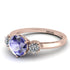 Classic 3 Stone Tanzanite Engagement Ring - Sofia No. 202