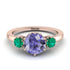 Classic 3 Stone Tanzanite Engagement Ring - Sofia No. 205 image 1