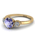 Classic 3 Stone Tanzanite Engagement Ring - Sofia No. 201