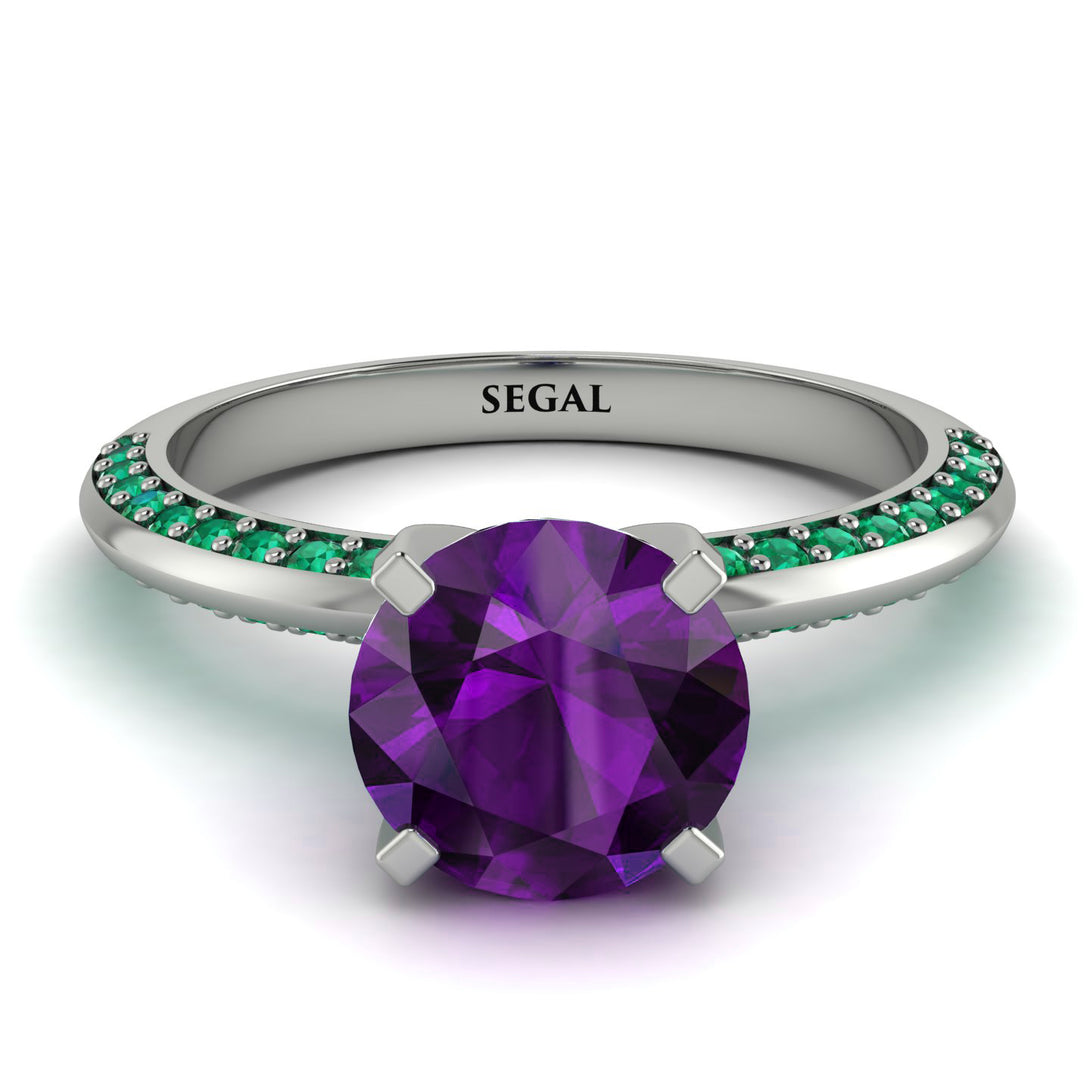Classic Amethyst Ring With A Twist - Leilani No. 306