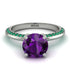 Classic Amethyst Ring With A Twist - Leilani No. 306