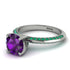 Classic Amethyst Ring With A Twist - Leilani No. 306 image 3