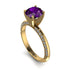Classic Amethyst Ring With A Twist - Leilani No. 301 image 1