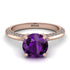 Classic Amethyst Ring With A Twist - Leilani No. 302