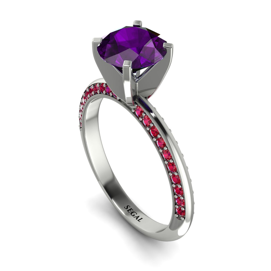 Classic Amethyst Ring With A Twist - Leilani No. 312