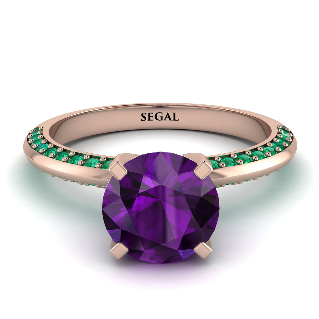 Classic Amethyst Ring With A Twist - Leilani No. 305