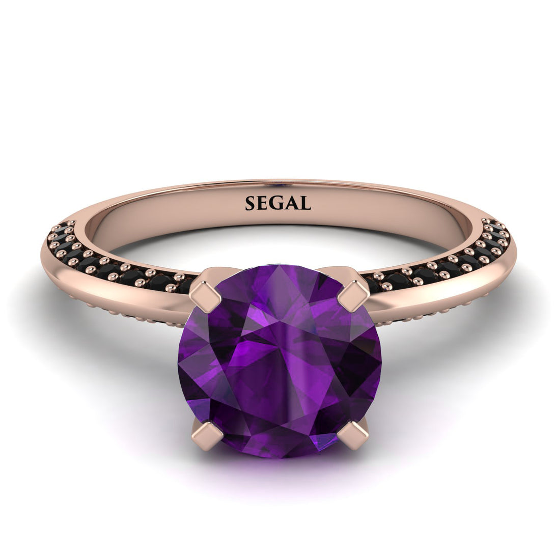 Classic Amethyst Ring With A Twist - Leilani No. 308