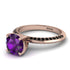 Classic Amethyst Ring With A Twist - Leilani No. 308