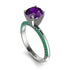Classic Amethyst Ring With A Twist - Leilani No. 306 image 1