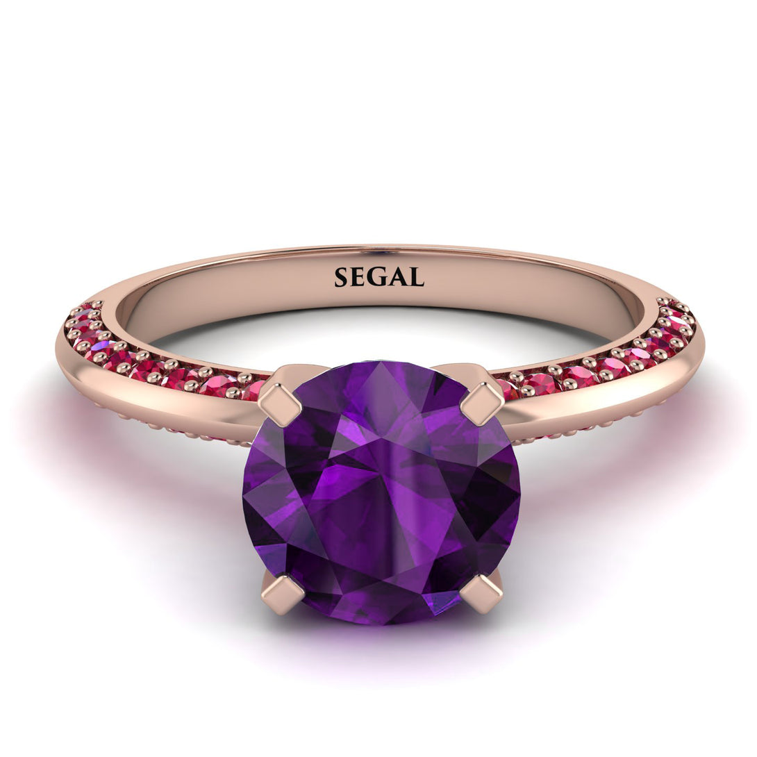 Classic Amethyst Ring With A Twist - Leilani No. 311