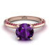 Classic Amethyst Ring With A Twist - Leilani No. 311