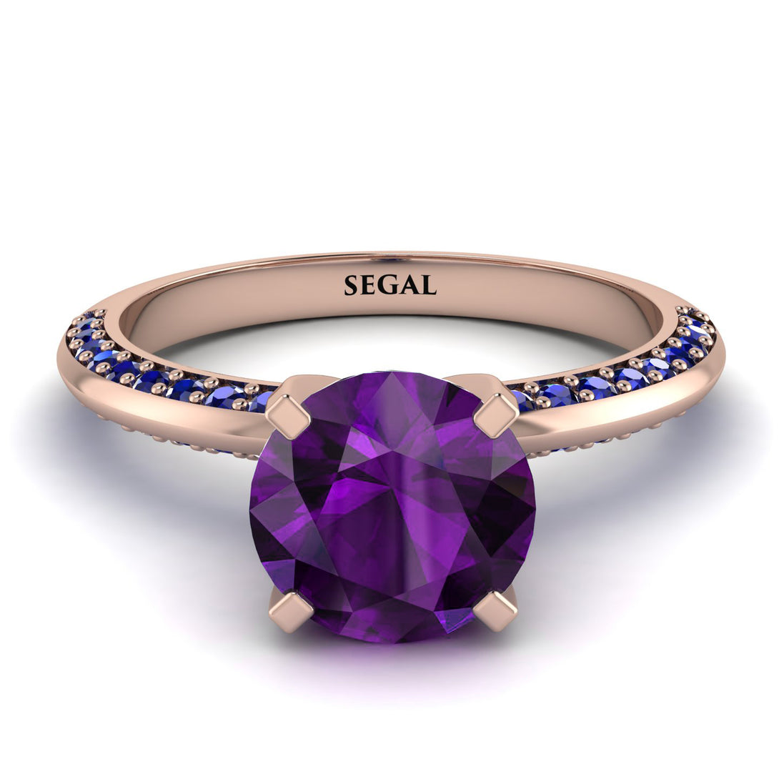 Classic Amethyst Ring With A Twist - Leilani No. 314