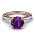 Classic Amethyst Ring With A Twist - Leilani No. 314