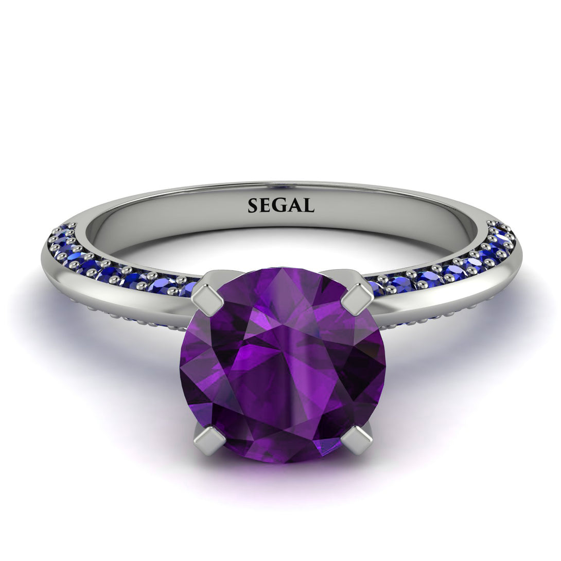 Classic Amethyst Ring With A Twist - Leilani No. 315