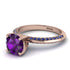 Classic Amethyst Ring With A Twist - Leilani No. 314