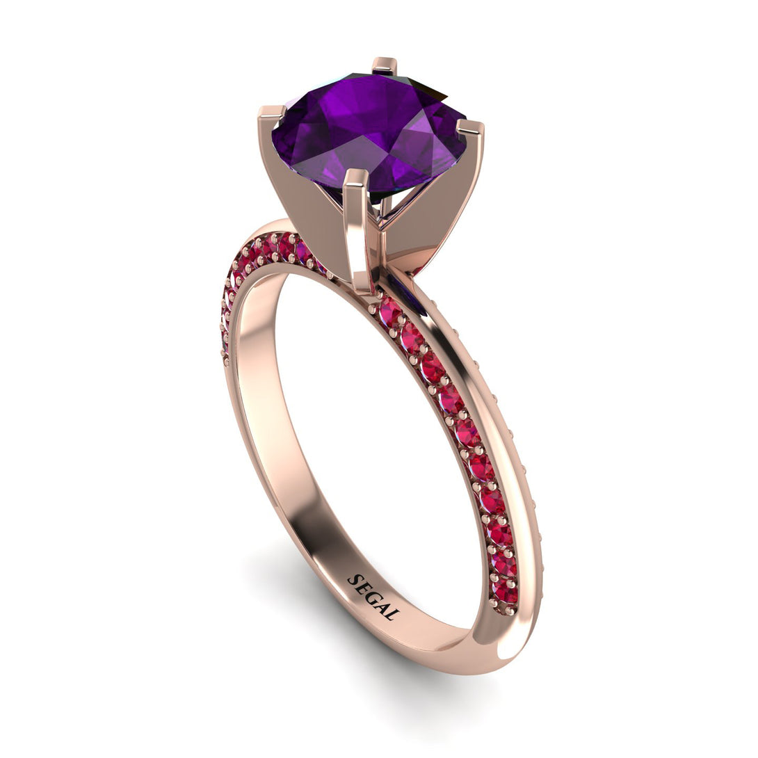 Classic Amethyst Ring With A Twist - Leilani No. 311