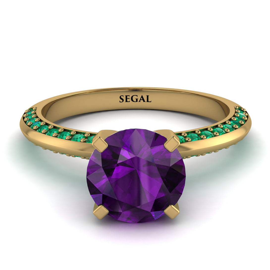Classic Amethyst Ring With A Twist - Leilani No. 304
