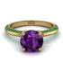 Classic Amethyst Ring With A Twist - Leilani No. 304