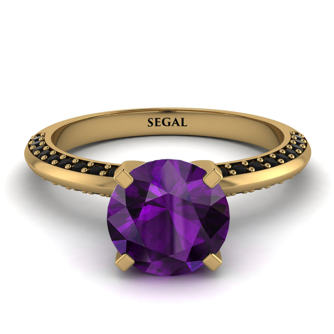 Classic Amethyst Ring With A Twist - Leilani No. 307