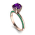 Classic Amethyst Ring With A Twist - Leilani No. 305 image 1