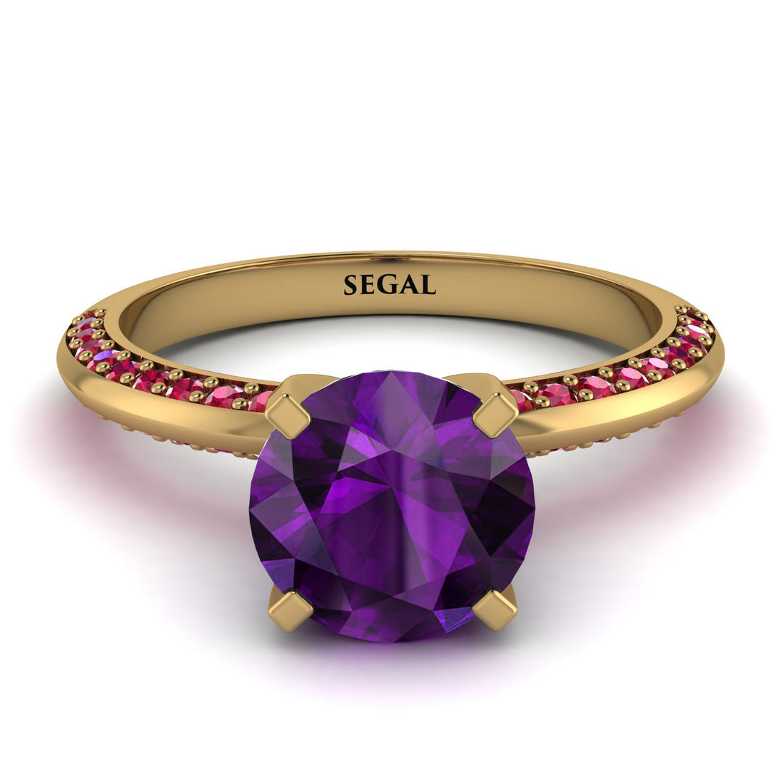 Classic Amethyst Ring With A Twist - Leilani No. 310