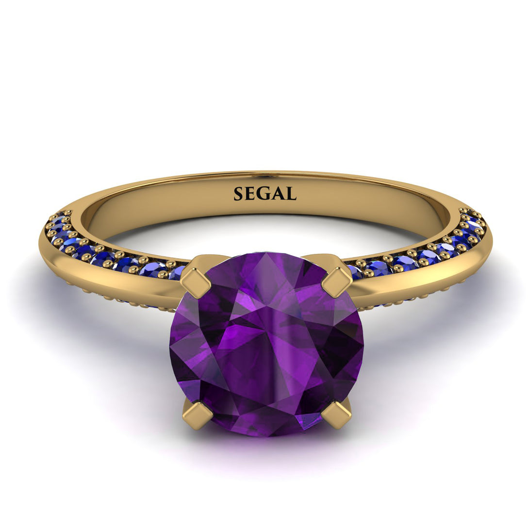 Classic Amethyst Ring With A Twist - Leilani No. 313