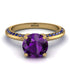 Classic Amethyst Ring With A Twist - Leilani No. 313