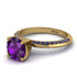 Classic Amethyst Ring With A Twist - Leilani No. 313