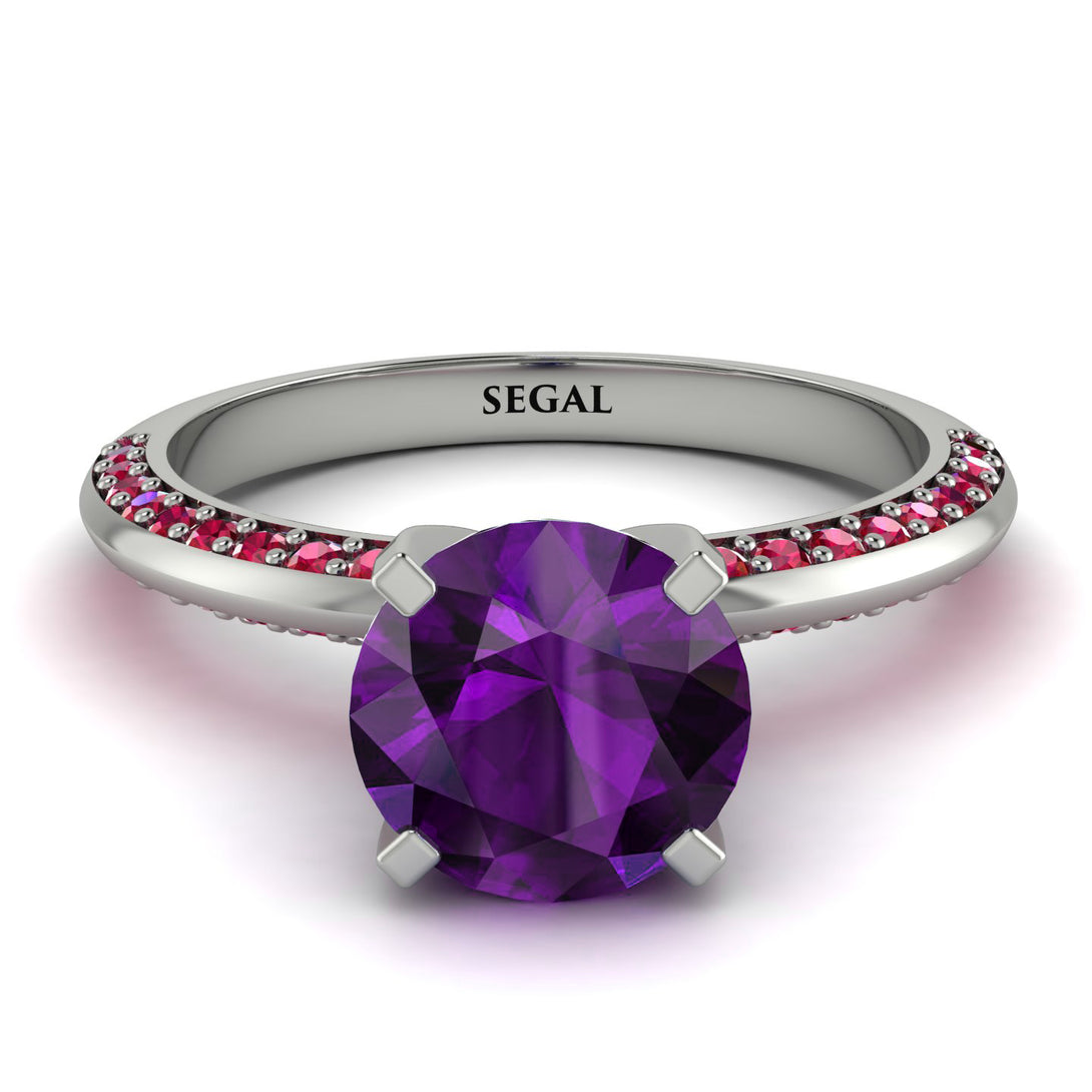 Classic Amethyst Ring With A Twist - Leilani No. 312