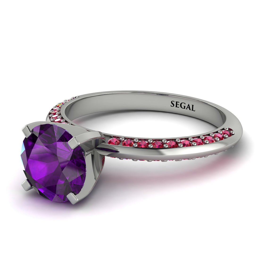 Classic Amethyst Ring With A Twist - Leilani No. 312