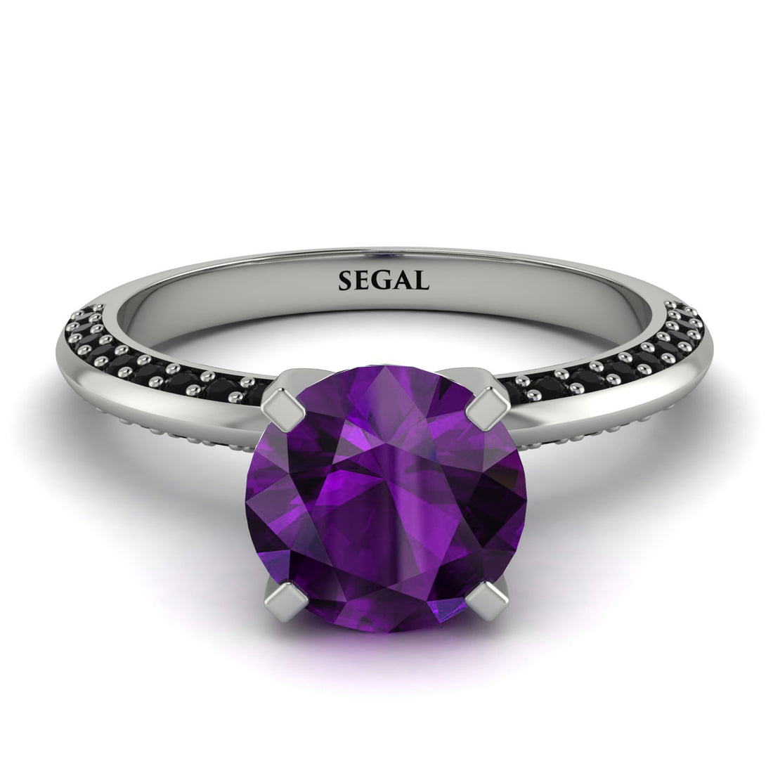 Classic Amethyst Ring With A Twist - Leilani No. 309