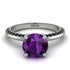 Classic Amethyst Ring With A Twist - Leilani No. 309 image 2