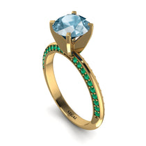 Classic Aquamarine Ring With A Twist - Leilani No. 404 image 1