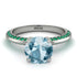 Classic Aquamarine Ring With A Twist - Leilani No. 406