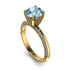 Classic Aquamarine Ring With A Twist - Leilani No. 401 image 1