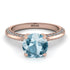 Classic Aquamarine Ring With A Twist - Leilani No. 402