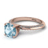 Classic Aquamarine Ring With A Twist - Leilani No. 402