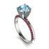 Classic Aquamarine Ring With A Twist - Leilani No. 412