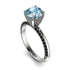 Classic Aquamarine Ring With A Twist - Leilani No. 409