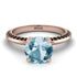 Classic Aquamarine Ring With A Twist - Leilani No. 408