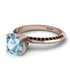 Classic Aquamarine Ring With A Twist - Leilani No. 408