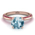 Classic Aquamarine Ring With A Twist - Leilani No. 411 image 2