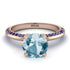 Classic Aquamarine Ring With A Twist - Leilani No. 414 image 2