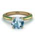 Classic Aquamarine Ring With A Twist - Leilani No. 404