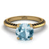 Classic Aquamarine Ring With A Twist - Leilani No. 407