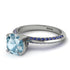 Classic Aquamarine Ring With A Twist - Leilani No. 415