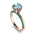 Classic Aquamarine Ring With A Twist - Leilani No. 405