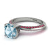 Classic Aquamarine Ring With A Twist - Leilani No. 412 image 3