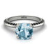 Classic Aquamarine Ring With A Twist - Leilani No. 409